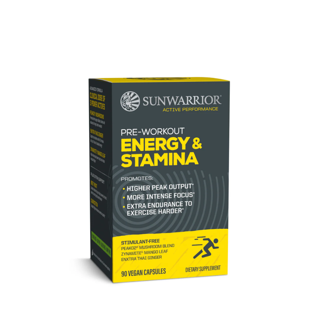 Sunwarrior - Vente Supplément oral/vitamine - Capsules Pré-Workout Actives Sunwarrior - Énergie & Endurance8