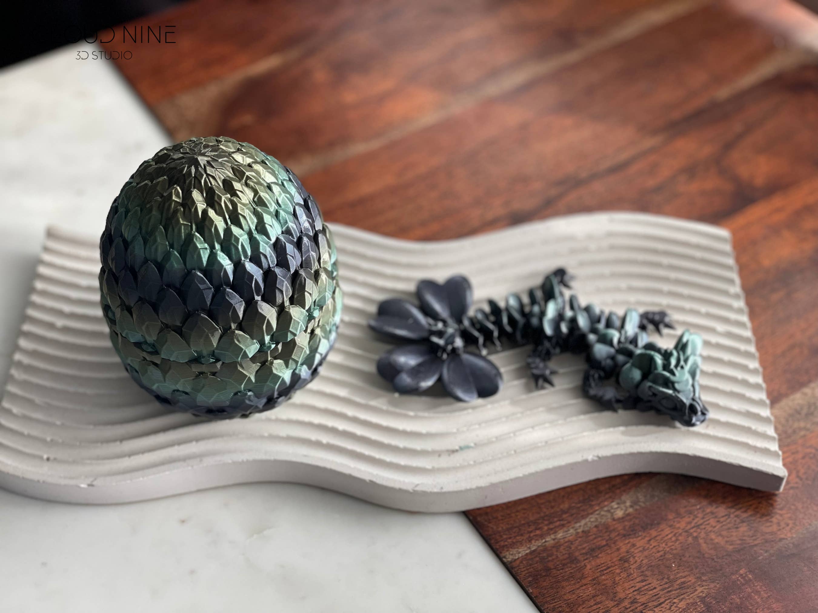 Cloud Nine 3d Studio - Wholesale Figurine Toy - Kids - Mystery Dragon Egg, Baby Clover Dragon, Articulated Dragon2