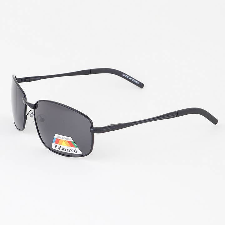 MÉLANGER Lunettes de soleil carrées polarisées fines classiques en vente sur Faire1