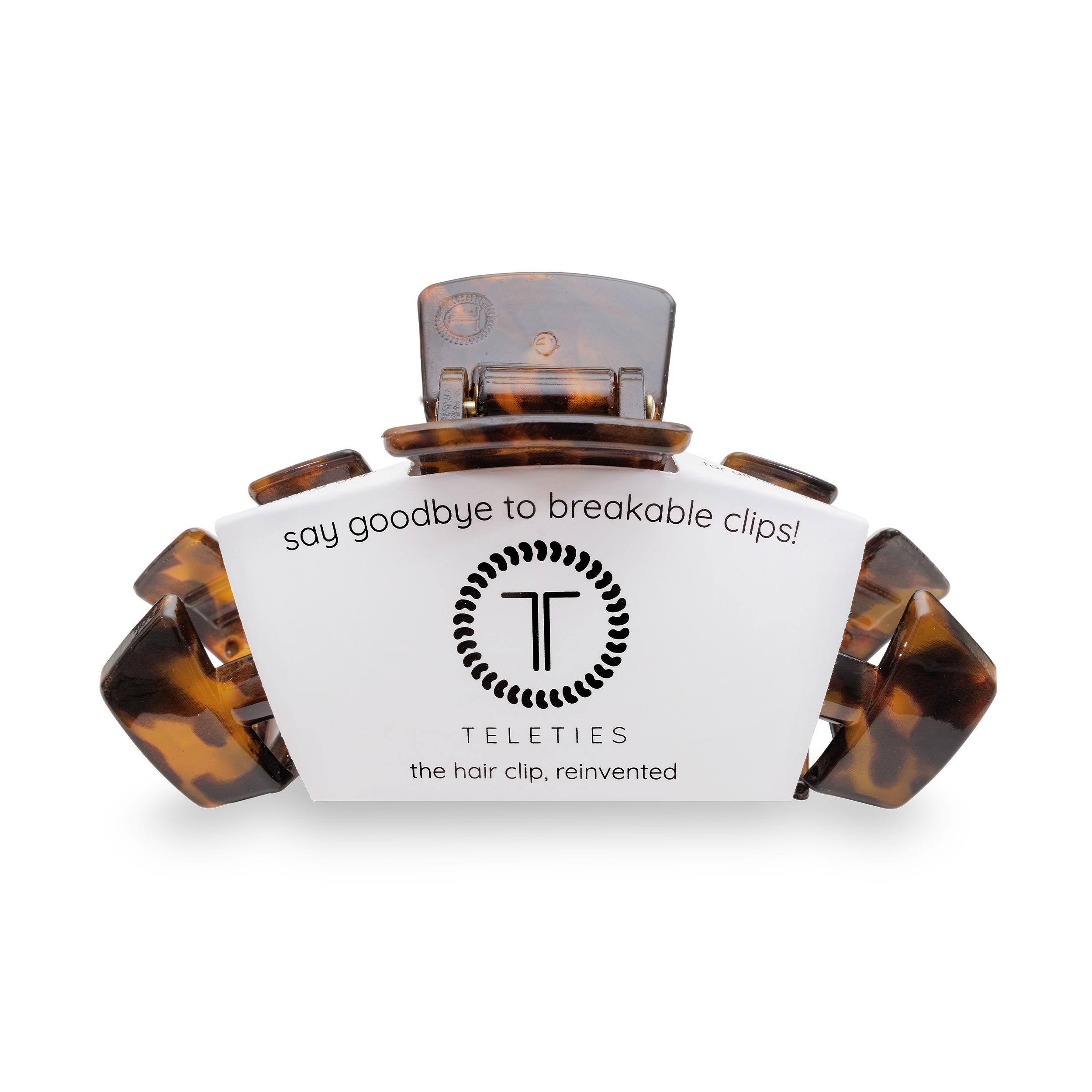 TELETIES - Wholesale Hair Clip - Women's - Classic Hair Clip | Large | Tortoise1