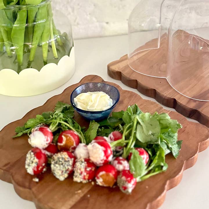 etúHOME - Wholesale Cutting Board - Scalloped Cutting Board, Large Square2