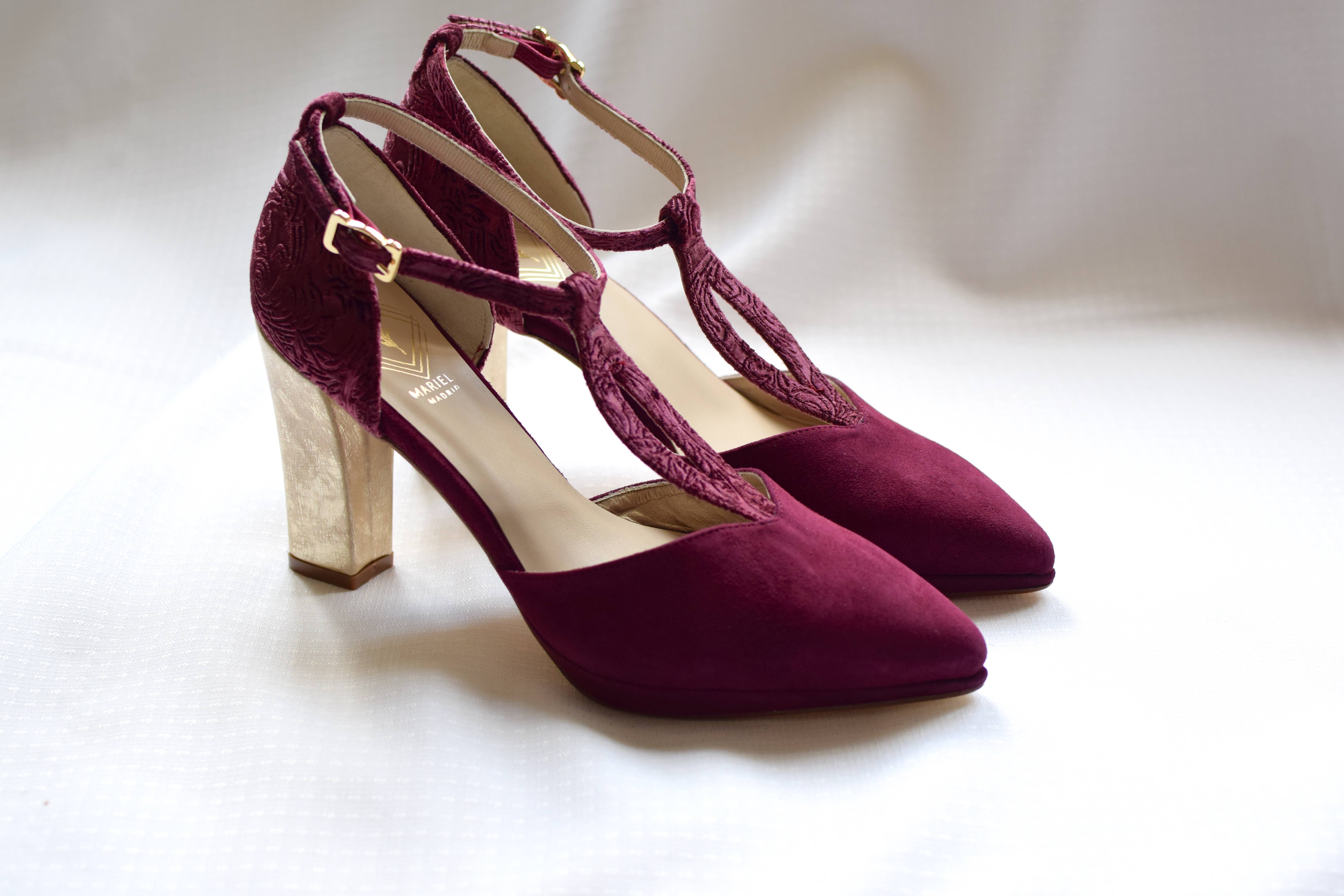 Burgund MARIELA GRANADA Luxus-Wanderschuhe für Damen für den Großhandel auf Faire0