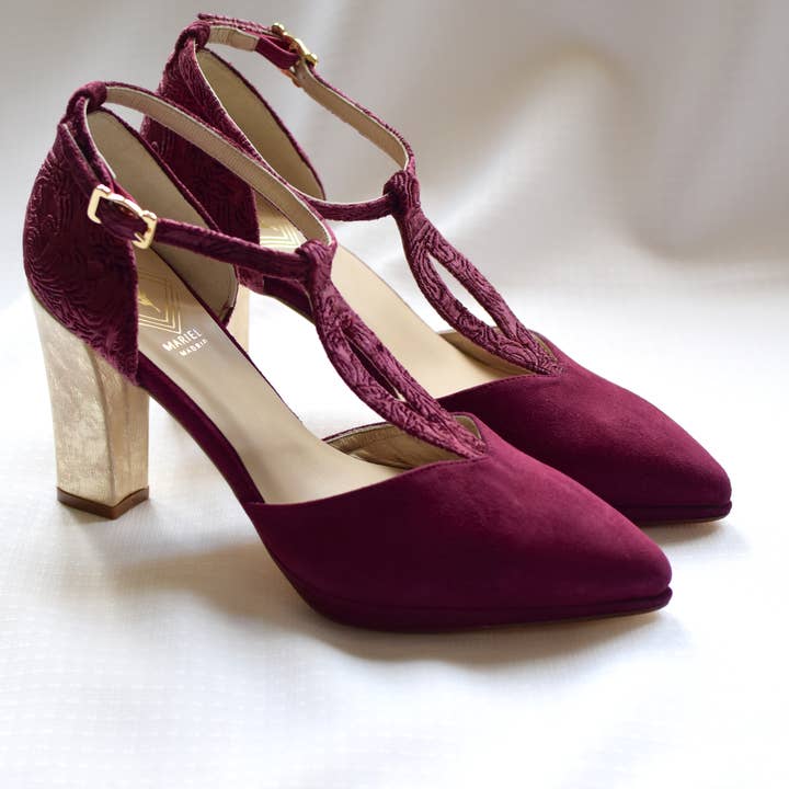 Borgonha MARIELA GRANADA sapatos de caminhada para mulheres para venda a revendedores na Faire