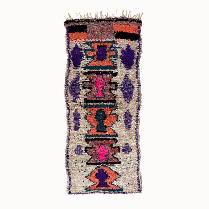 Willow håndknyttet marokkansk løber tæppe | 2’8” x 6’8” for engroshandel hos Apartment F - shipping from Austin, TX
