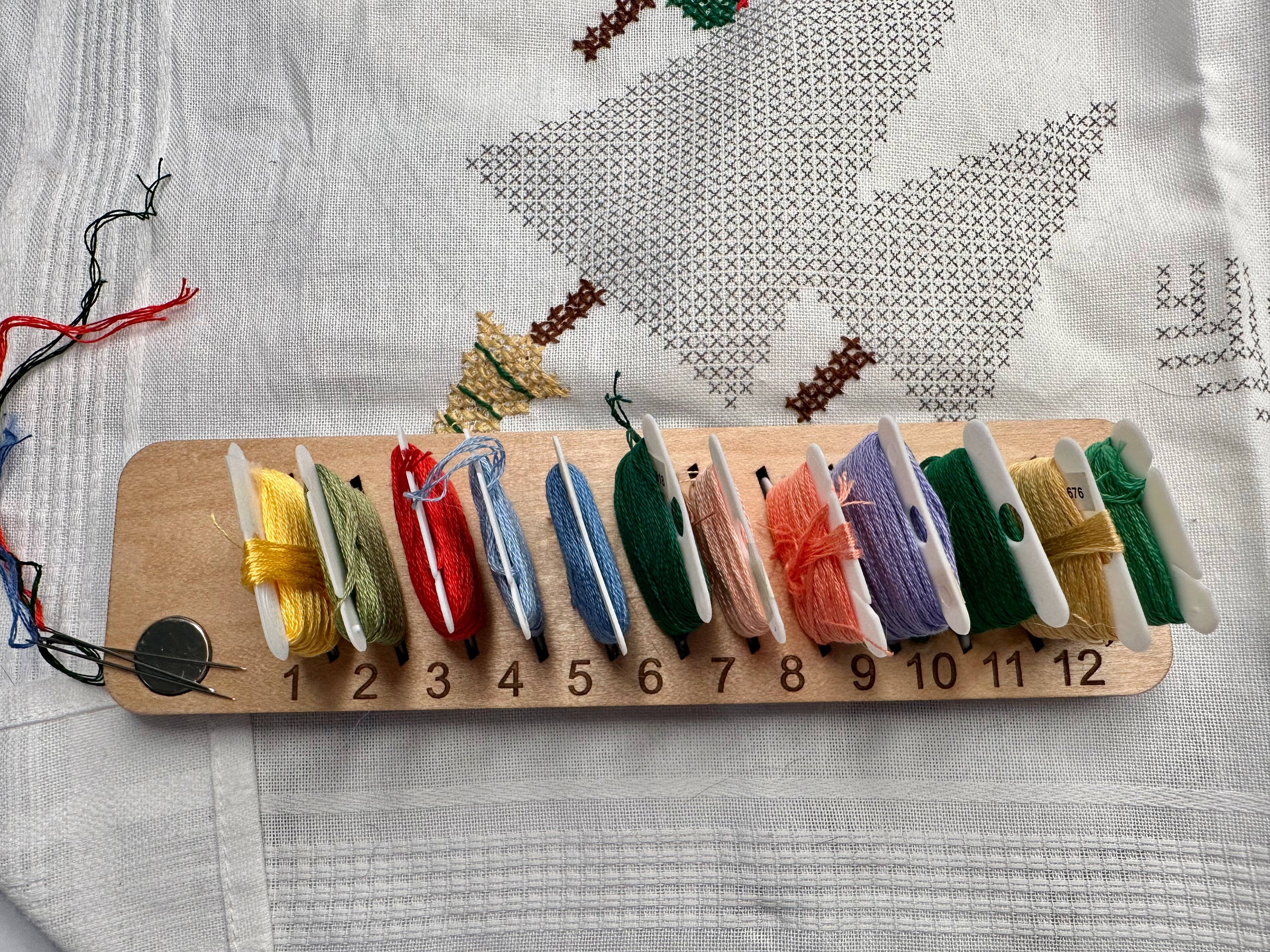 J&K Canfield Creations - Venta al por mayor Material para bordado/punto de cruz - Organizador de canillitas para bordado1