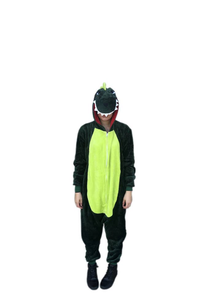 Jammies For Parties - Wholesale Onesie - Women's - Adult Unisex Animal Onesies - Dinosaur1