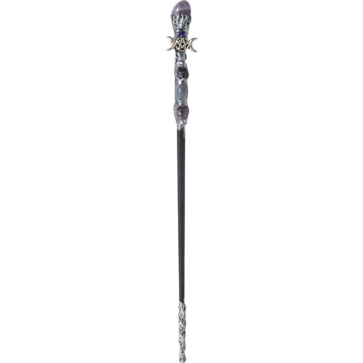 Magisk stav - sølv triple måne med ametyst (stk.) for engroshandel hos Kheops International