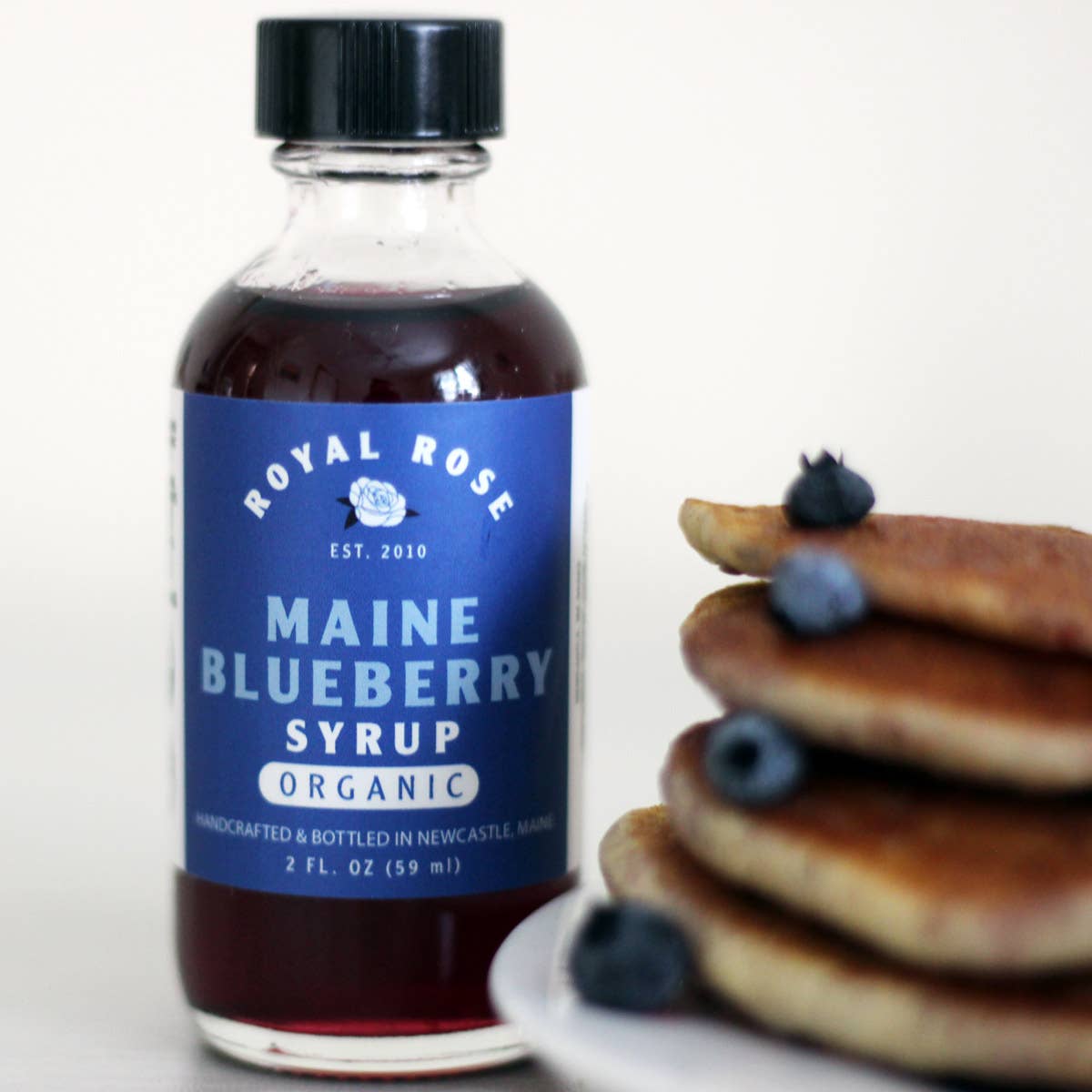Royal Rose Syrups - Wholesale Cocktail Mix/Syrup - Blueberry Organic Simple Syrup 8oz4