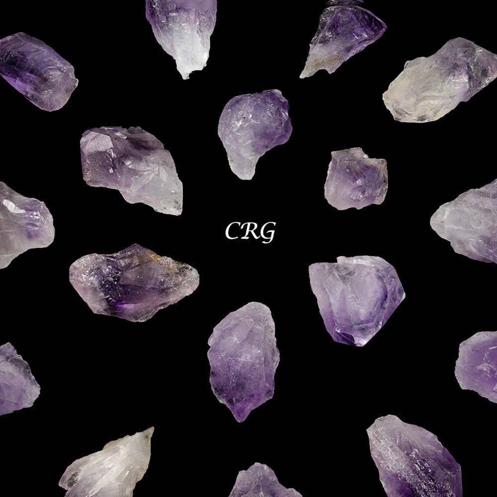 Crystal River Gems LLC - Wholesale Spiritual Stone/Crystal - Amethyst Mini Points Size 0.5 to 2 Inches Crystals Mineral1