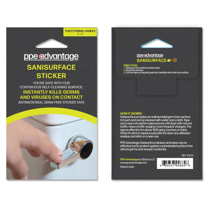 PPE Advantage - Wholesale Tape - Sanisurface® - Antimicrobial Germ Free Sticker Tape