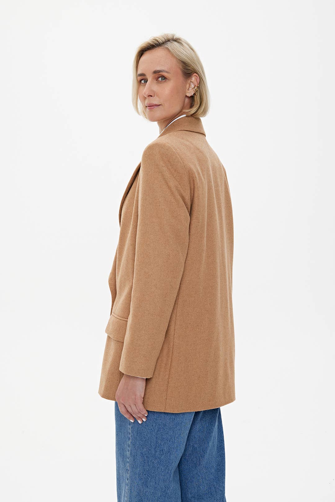 CAPSULE by Agnė Gilytė - Wholesale Blazer - Women's - Blazer 'MILAN' | premium wool mix in caramel12