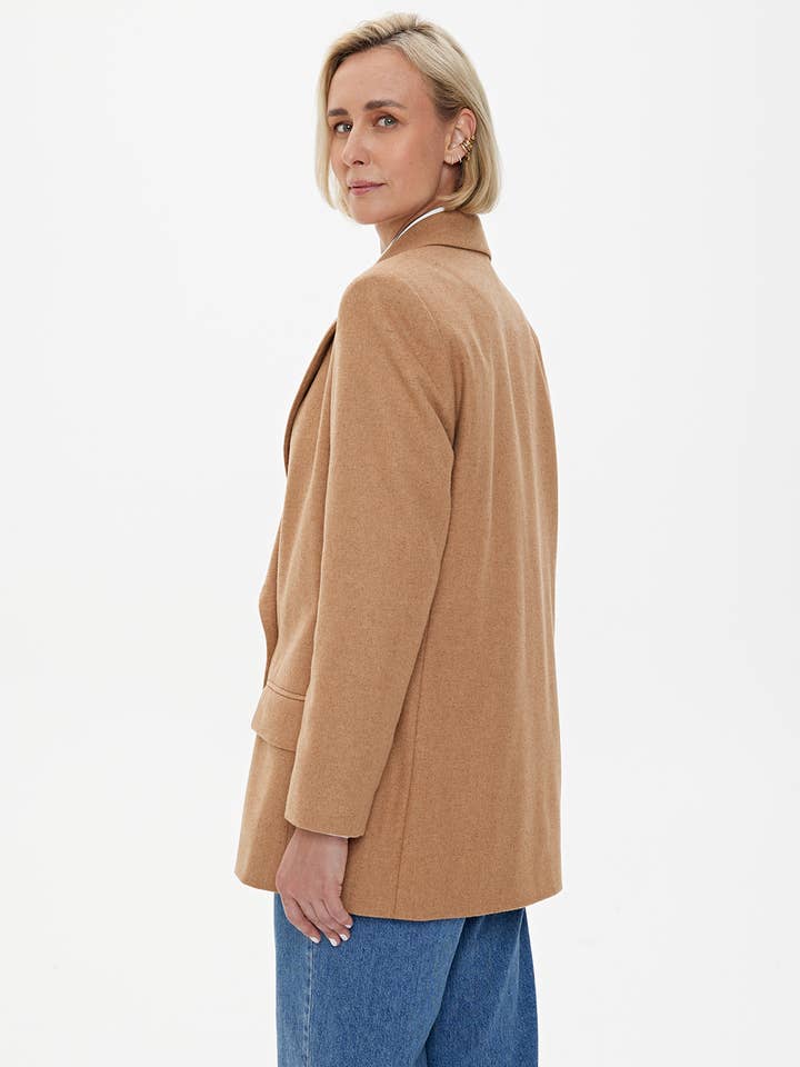 CAPSULE by AgnÄ— GilytÄ— - Wholesale Blazer - Women's - Blazer 'MILAN' | premium wool mix in caramel12