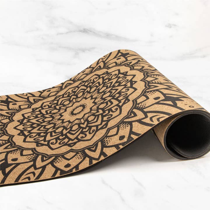 Myga Europe – wholesale Yogamatta – Extra stor yogamatta i kork - mandala3