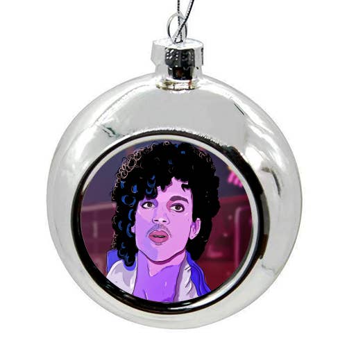 ART WOW - Wholesale Ornament - Christmas Baubles 'Purple Rain Prince' Ornament5