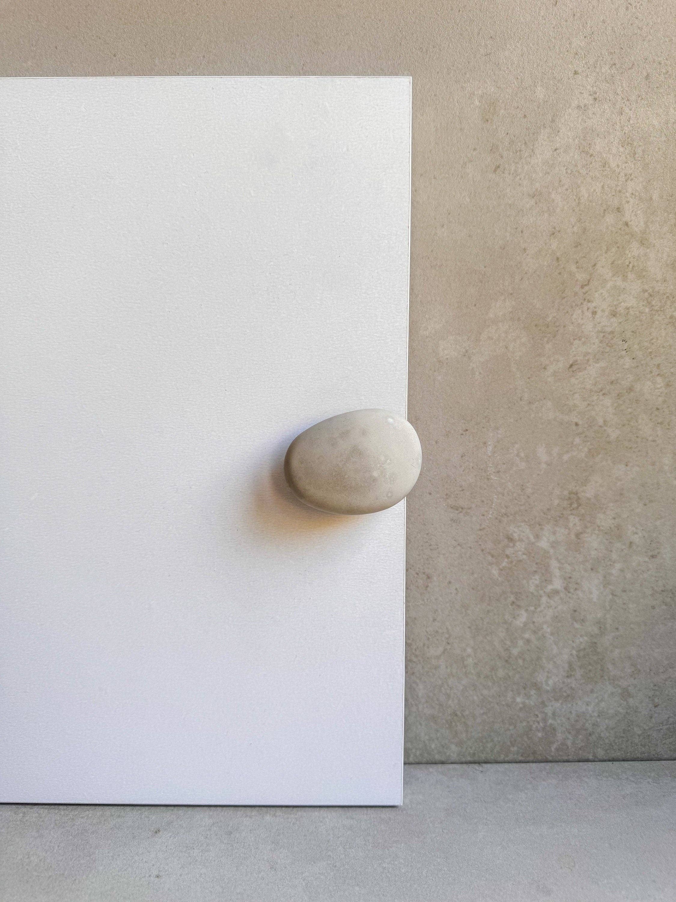 Minimal Loot Design - Wholesale Knob/Pull - Pebble Concrete Knob, Cobblestone Cement Hook, Hat Hook, Drawer Pull, Decorative Peg, Furniture Hardware, Wall Storage, Minimal Cabinet Knob5