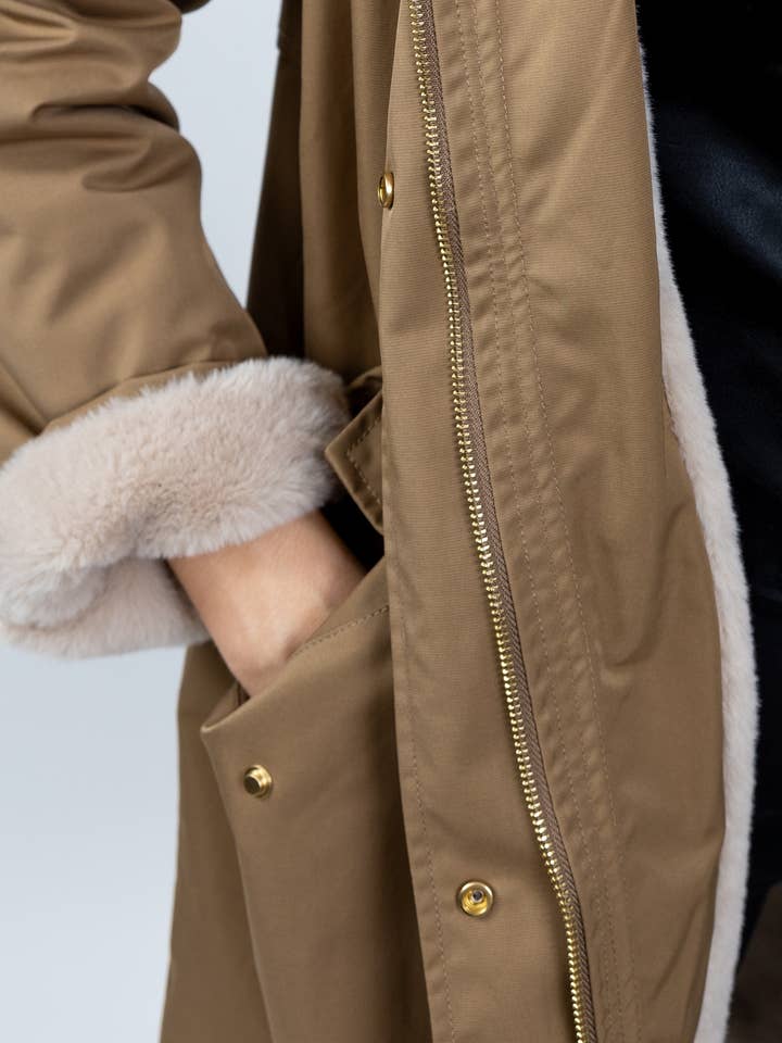 KZELL PARIS - Wholesale Parka - Women's - HOODED PARKA WITH FAUX FUR LINING8