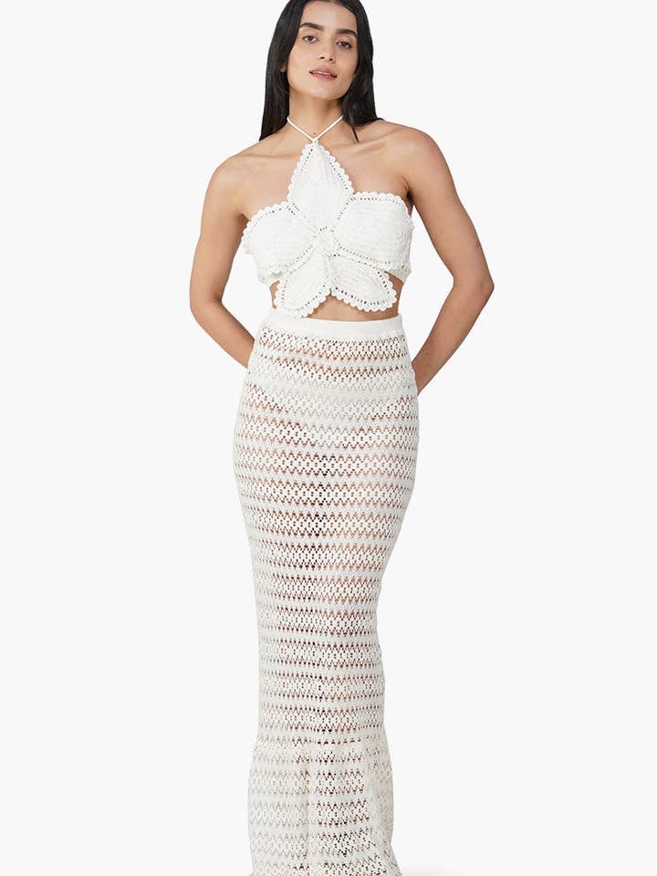 Set of 6 White Lily Crochet Top (S,M,L) for wholesale by America & Beyond