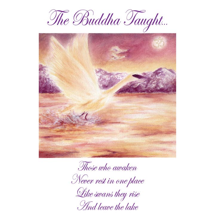 The Buddha Taught - Carte de vœux mystique pour la vente par Magnet To Success