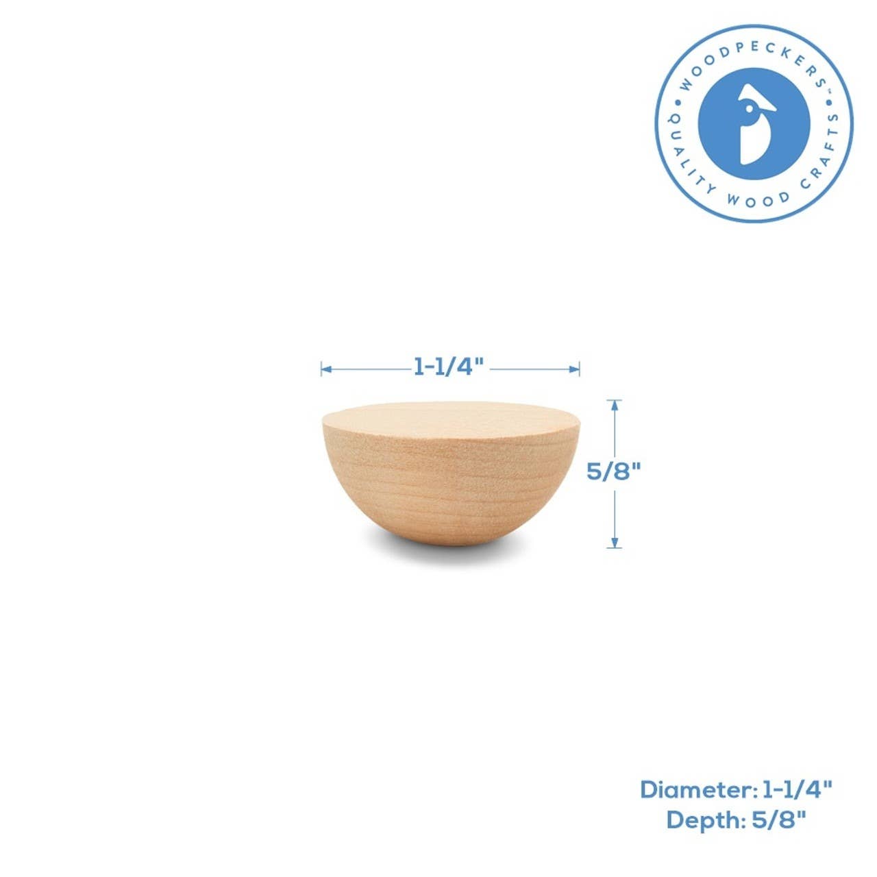 Woodpeckers Crafts - Wholesale Craft Supplies - Wooden Split Balls3