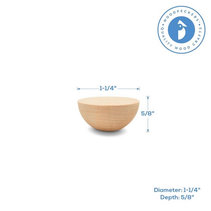 Woodpeckers Crafts - Wholesale Craft Supplies - Wooden Split Balls3