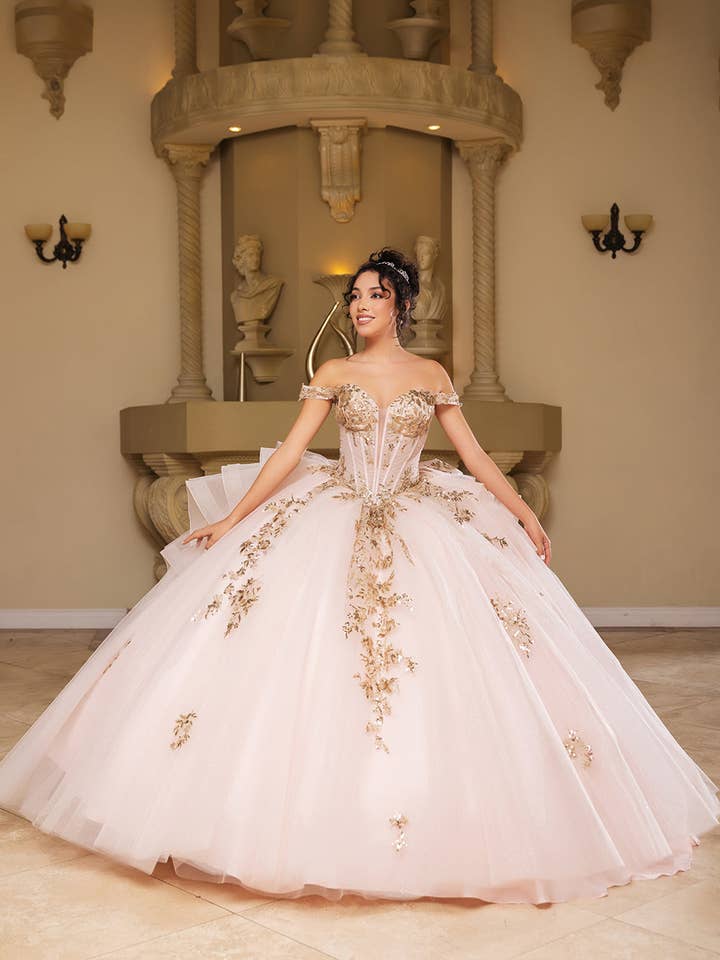 Quinceanera Dress Sweetheart Embellished Prom Gown By LA272 for wholesale by LA Merchandise