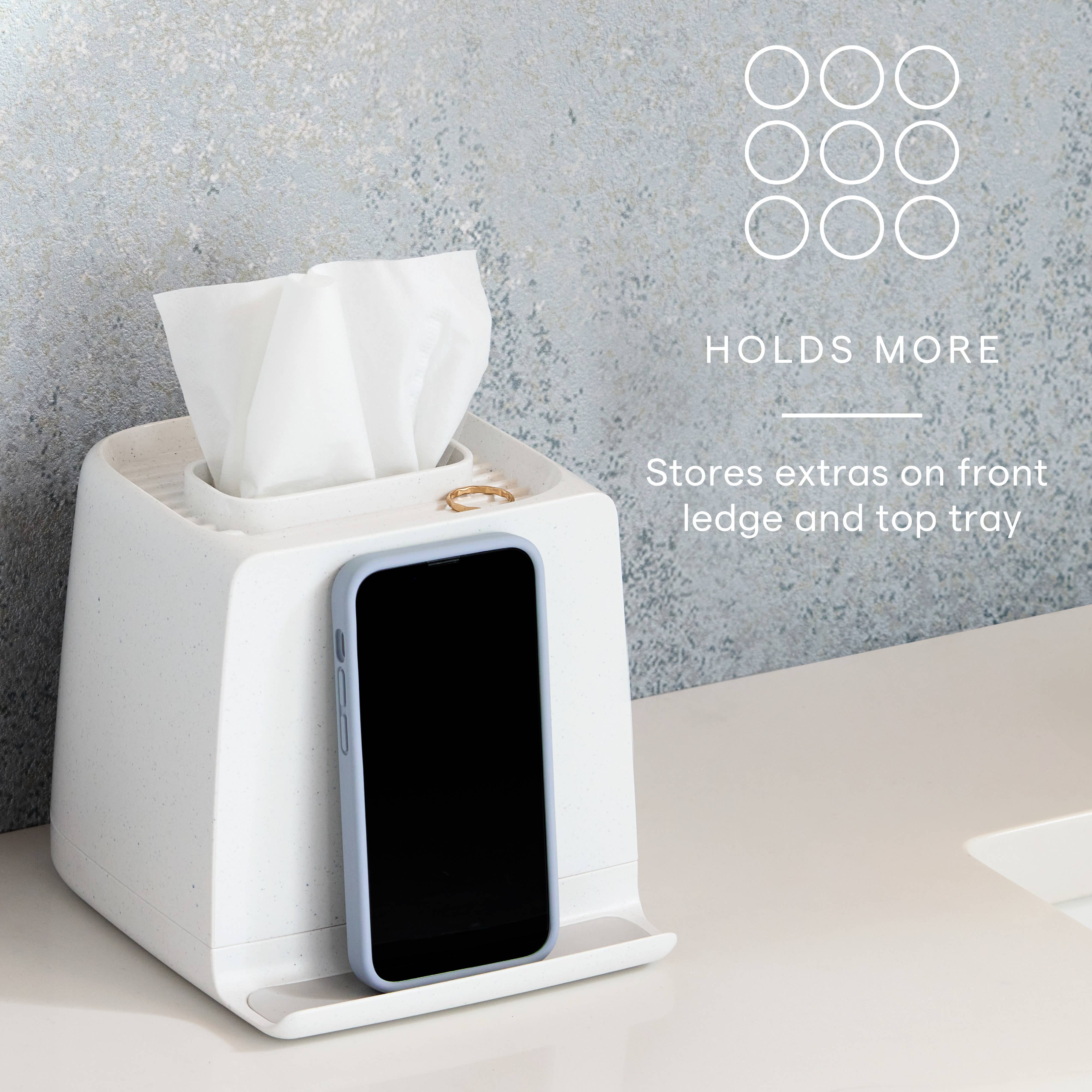 YouCopia - Wholesale Tissue Box - The Ledge™ Tissue Holder, Cube2