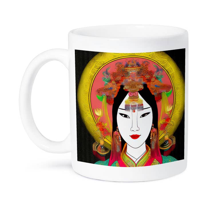 3dRose - Wholesale Coffee Mug - 3dRose, Goddess Of Beauty. Charming Chinese woman in color. Gifts, cards, Mug8