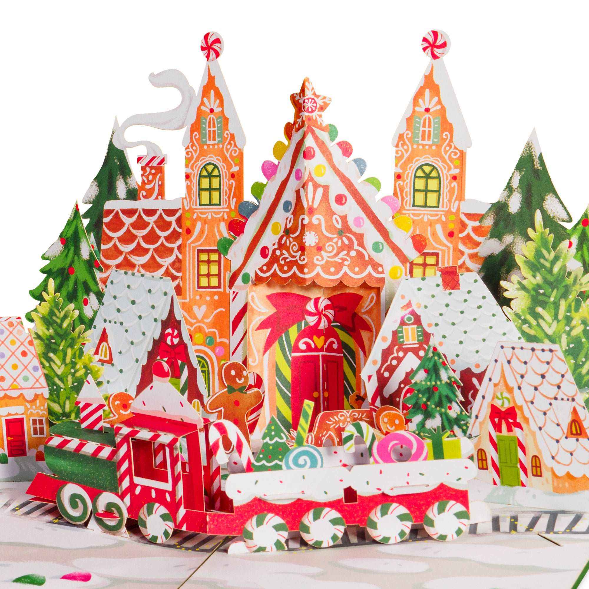 Paper Love - Wholesale Christmas Card - Gingerbread Town Pop Up Card3