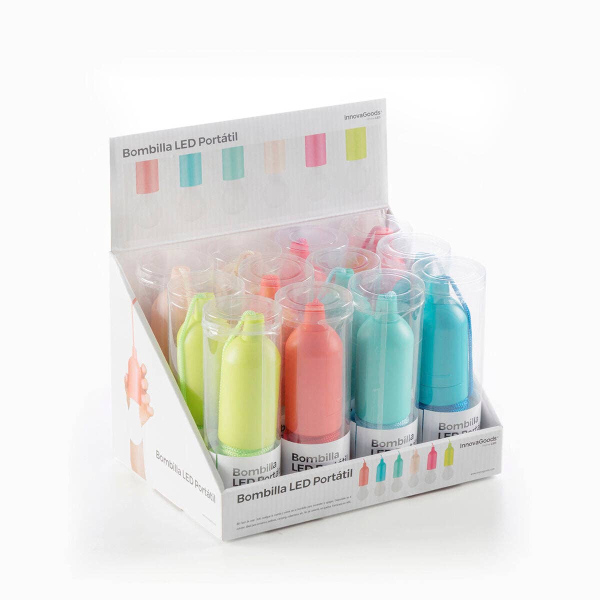 InnovaGoods - Wholesale Accent/Desk Lamp - InnovaGoods Bulby Portable LED Bulb with Cord1