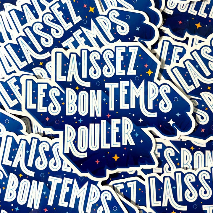 BBall Y'all - Wholesale Sticker - Laissez Les Bon Temps Rouler Glossy Sticker