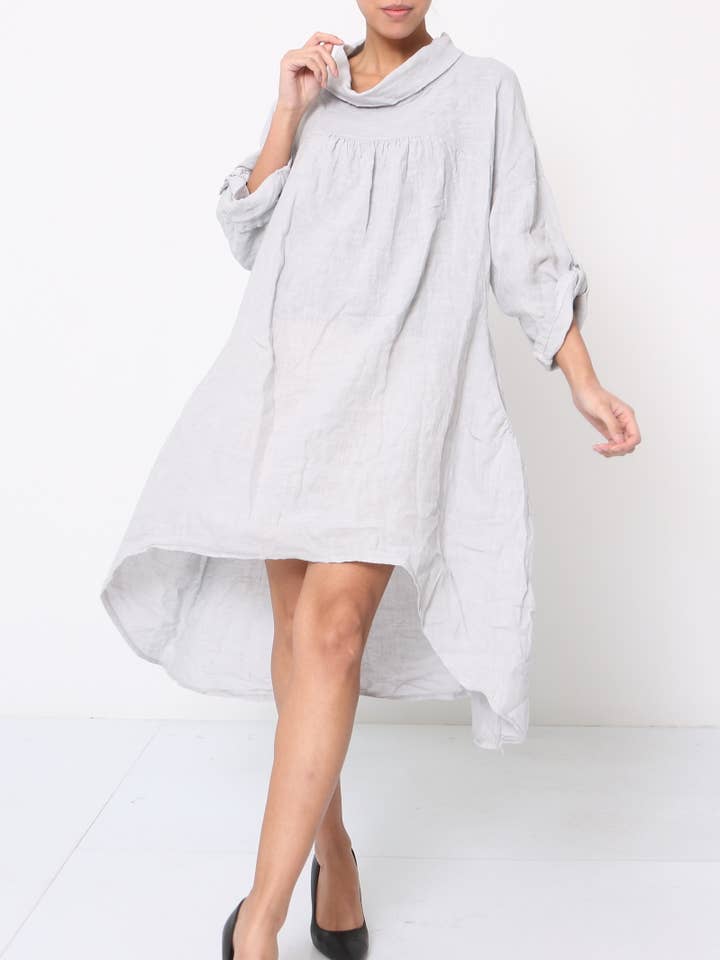Klänning i 100% linne REF. 71989 för wholesale av LÉA & LUC