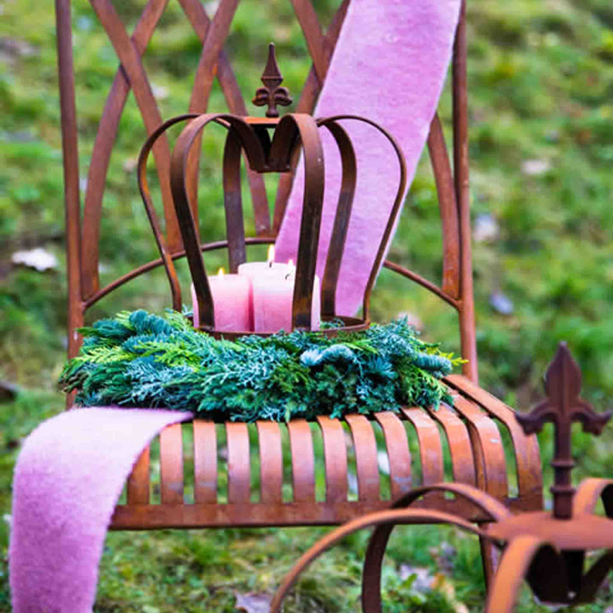 Rostikal – Großhandel Gartendeko/-schmuck – Krone Lilie | Gartendeko Rost Kronen aus Metall3