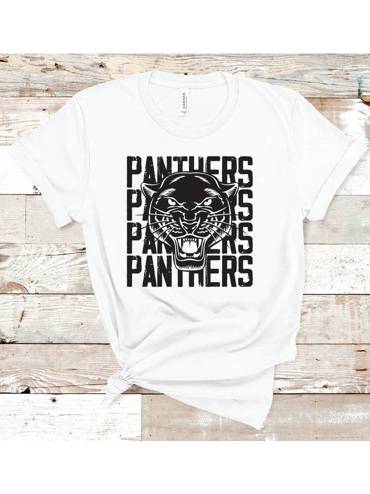 American Threadz Apparel - Wholesale Screen Printed T-Shirt - Women's - Custom Mascot Stacked Tee20