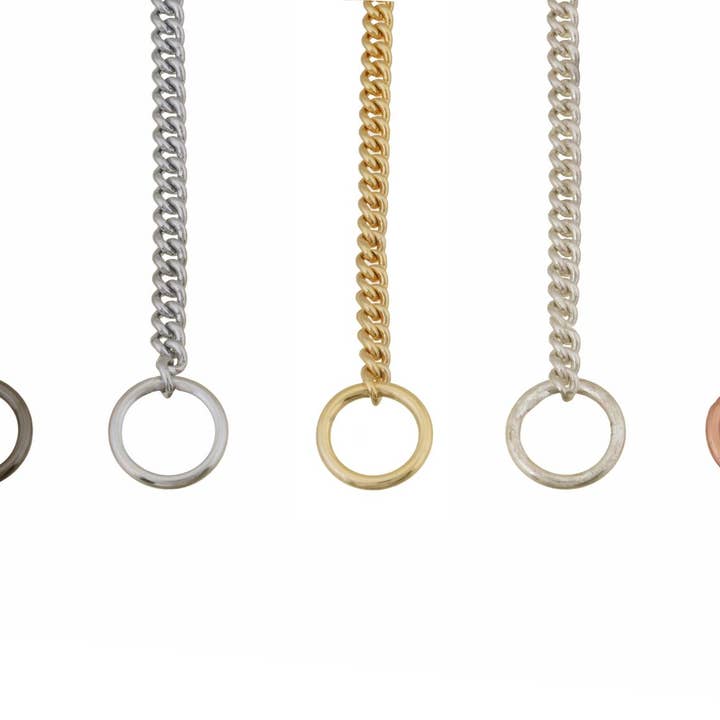 Slip Curve Show Chain Collar for wholesale by Alvalley