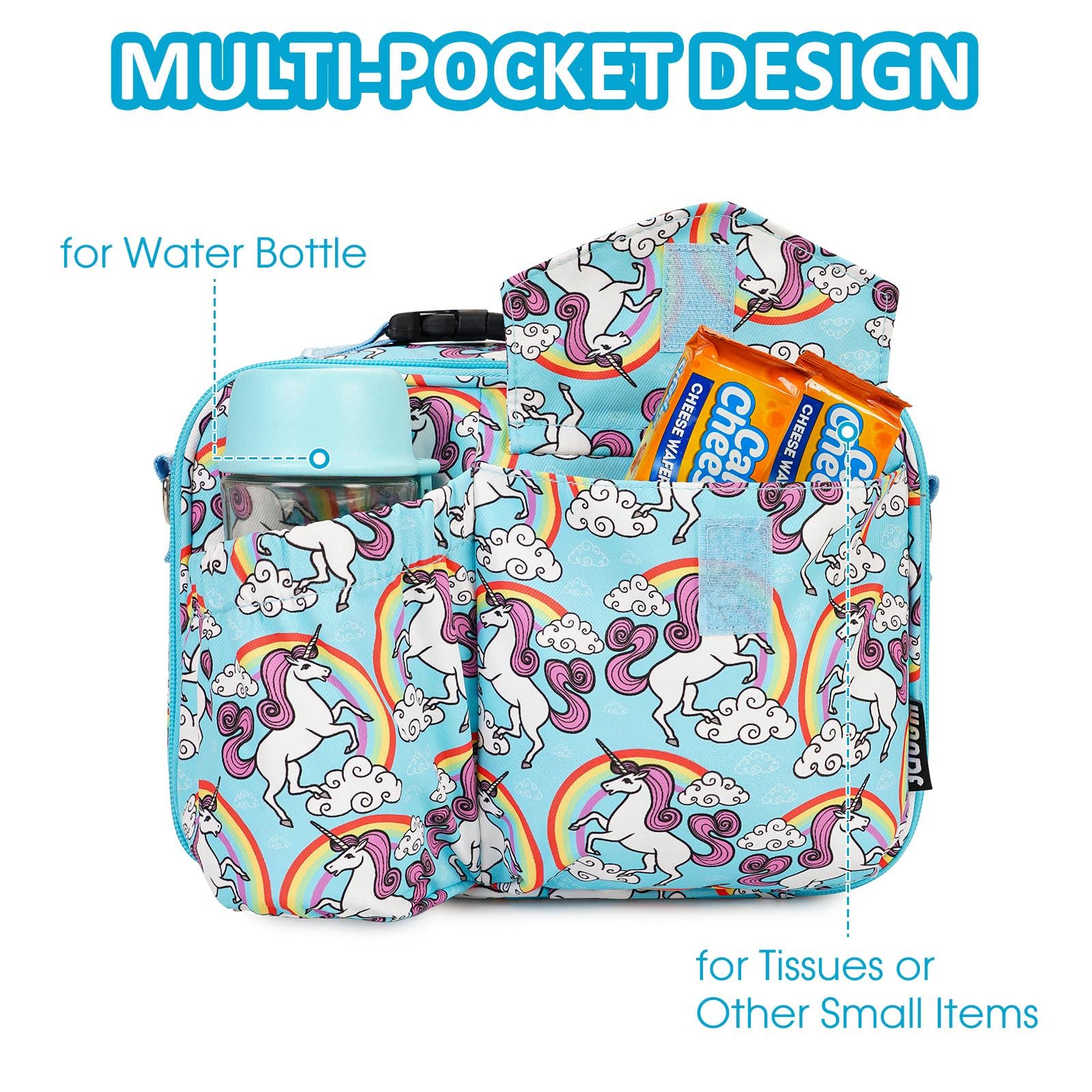 wandf – wholesale Lunch bag/box – Kids – Insulated Lunch Tote Bag Kids Expandable Lunch Box WF704846
