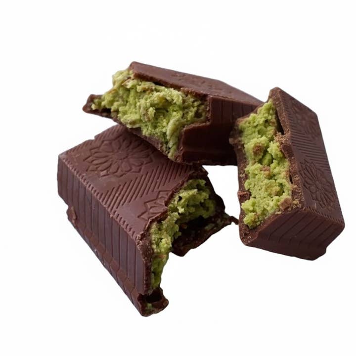 Aladdin - Vendita all'ingrosso Barretta di cioccolato - Barretta di cioccolato di Dubai 37g Pralina al pistacchio Halal Turca7