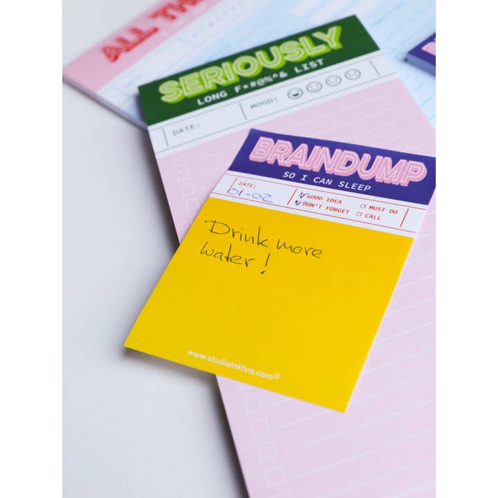 Studio Inktvis - Venta al por mayor Libretas - Bloc de notas verde, rosa, divertido, muy largo y divertido con listas de tareas pendientes5