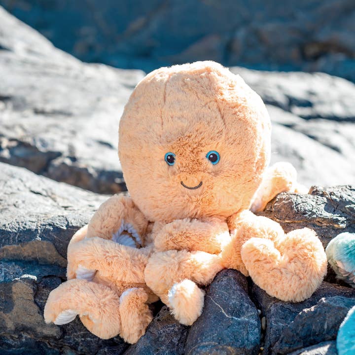 OB Designs - Wholesale Stuffed/Plush Toy - Kids & Baby - Ollie Octopus Gold Soft Toy 15"/38cm5