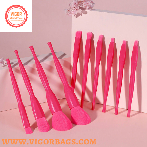 High Quality 10 pcs Candy Color Makeup Brushes Tool Set - MO for wholesale on Faire7