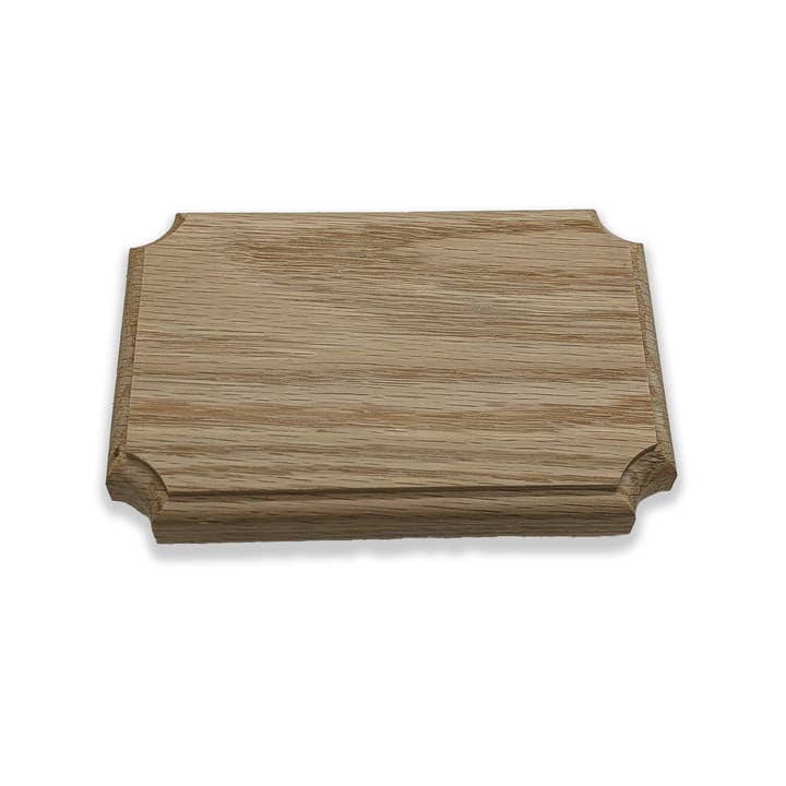 Wild Woodworker - Wholesale Plaque - 2:3 ratio blank wooden plaque (unfinished) Oak, Flush Mounted3