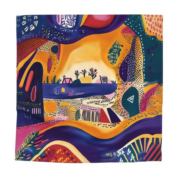 The Echoes of Nigeria Story Scarf: An Educational African Culture Toy for wholesale by Storytime Scarves