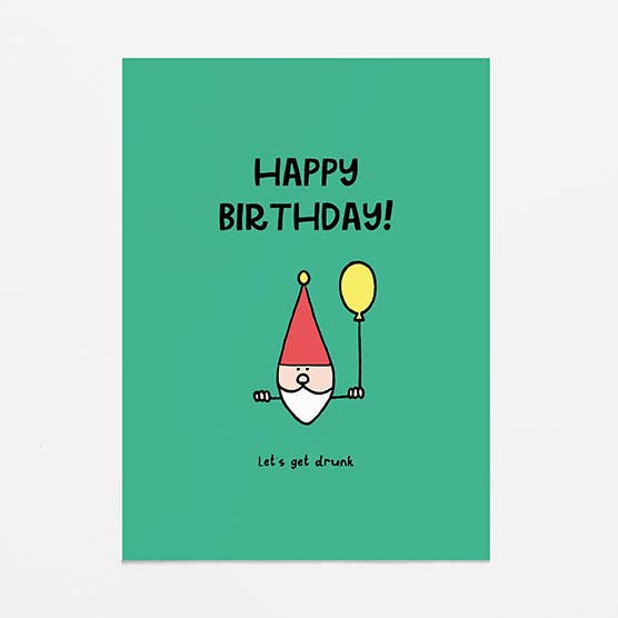 biglietto di auguri - Happy Gnome per la vendita all'ingrosso da parte di Van Kira