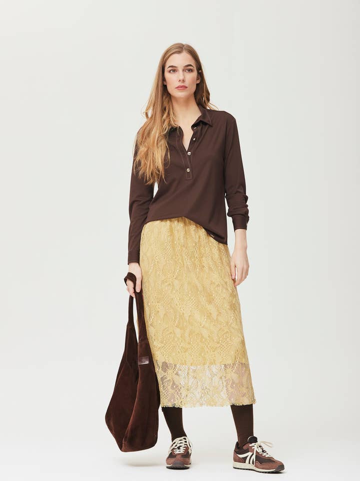 Jupe Fiscale dentelle viscose pour la vente par OKY