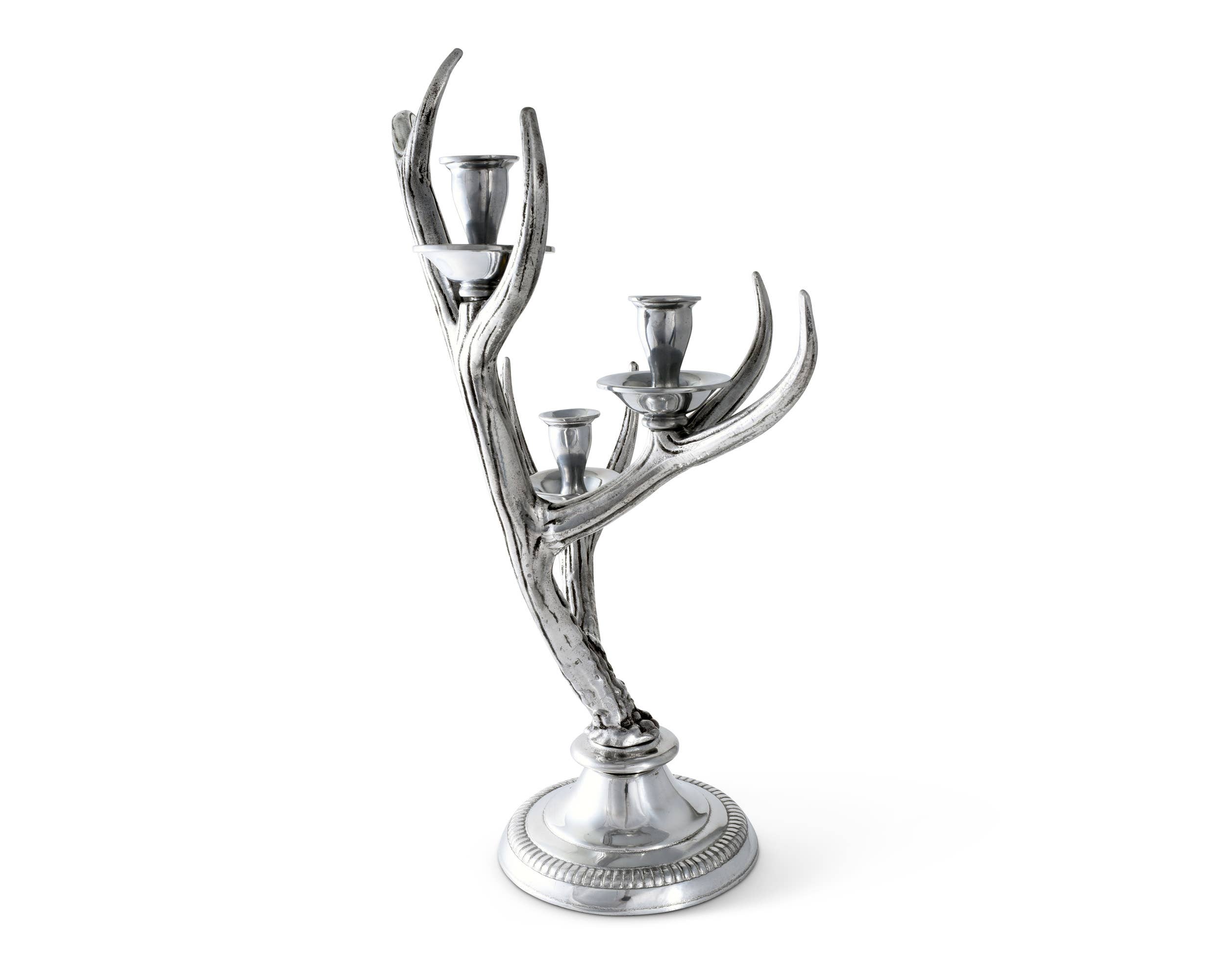 Arthur Court – Engroshandel Lyseholder – Tre-Light Metal Antler Lysestage2