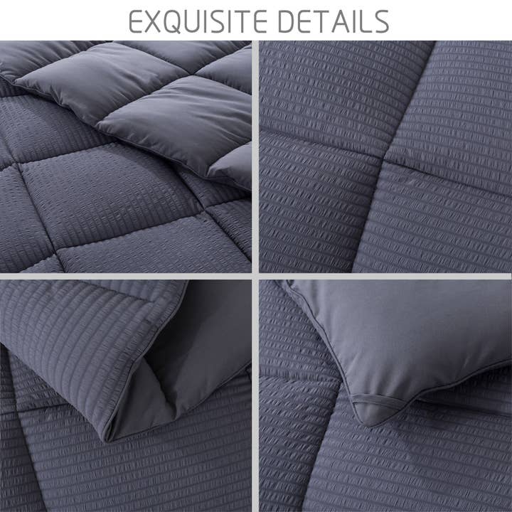 VIAI Beauty - Wholesale Down Comforter - Kasentex Ultra Soft All Season Down Alternative Reversible Comforter, Twin, Queen, King, Room Decor, Graduation Gifts10