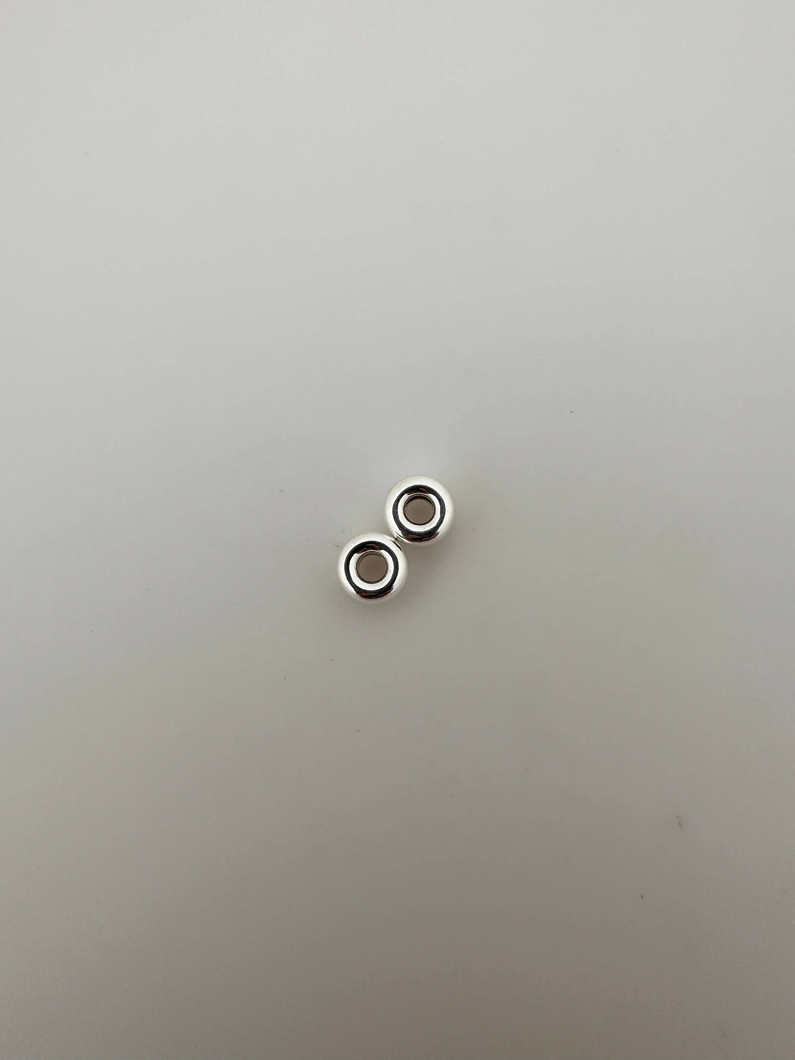 Purity Beads - Wholesale Beads - 925 Sterling Silver Rondelle Spacer Beads | Shiny and Smooth Rondelle Spacers Beads | 5,10,15 and 30Pcs. Per Pack | Available Four Size |4