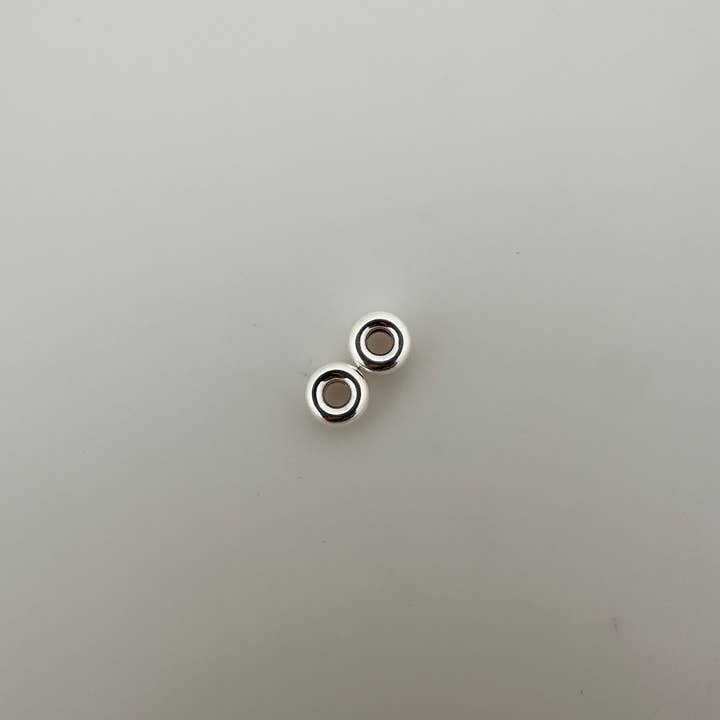 Purity Beads - Wholesale Beads - 925 Sterling Silver Rondelle Spacer Beads | Shiny and Smooth Rondelle Spacers Beads | 5,10,15 and 30Pcs. Per Pack | Available Four Size |4