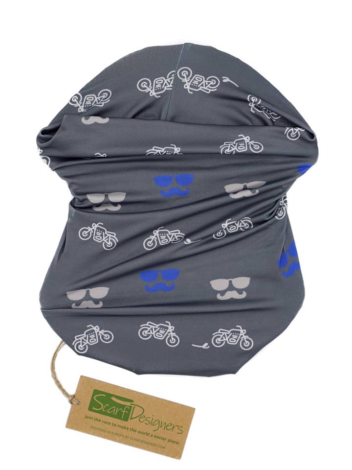 SOLDES - Bandana au design de moto pour la vente par Scarf Designers
