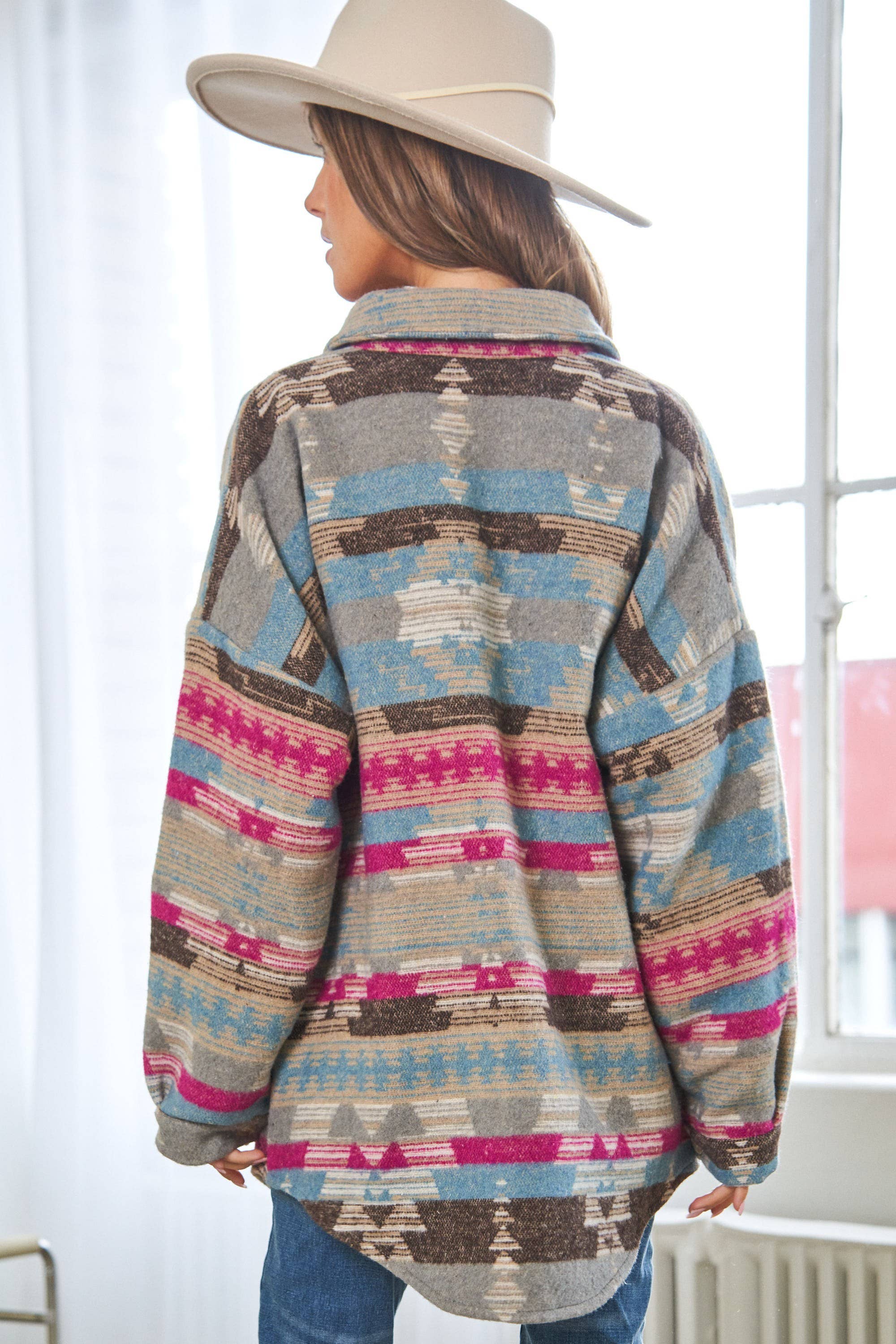 HIDDENBRAND - Wholesale Jacket - Women's - Aztec Tweed Western Jacket14