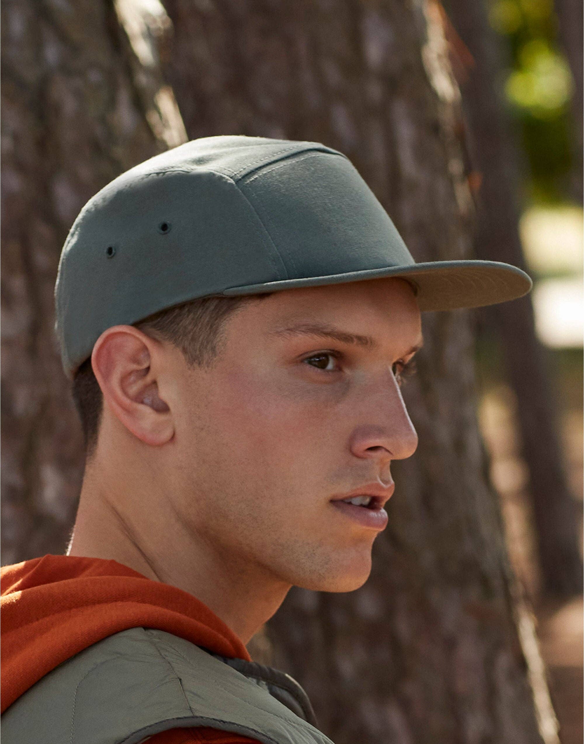 Logo Free Clothing - Wholesale Flat Brim Cap - Unisex - Beechfield Canvas 5 Panel Camper Cap | Cotton | Flat Peak | Unisex | 5 Colours | One Size7